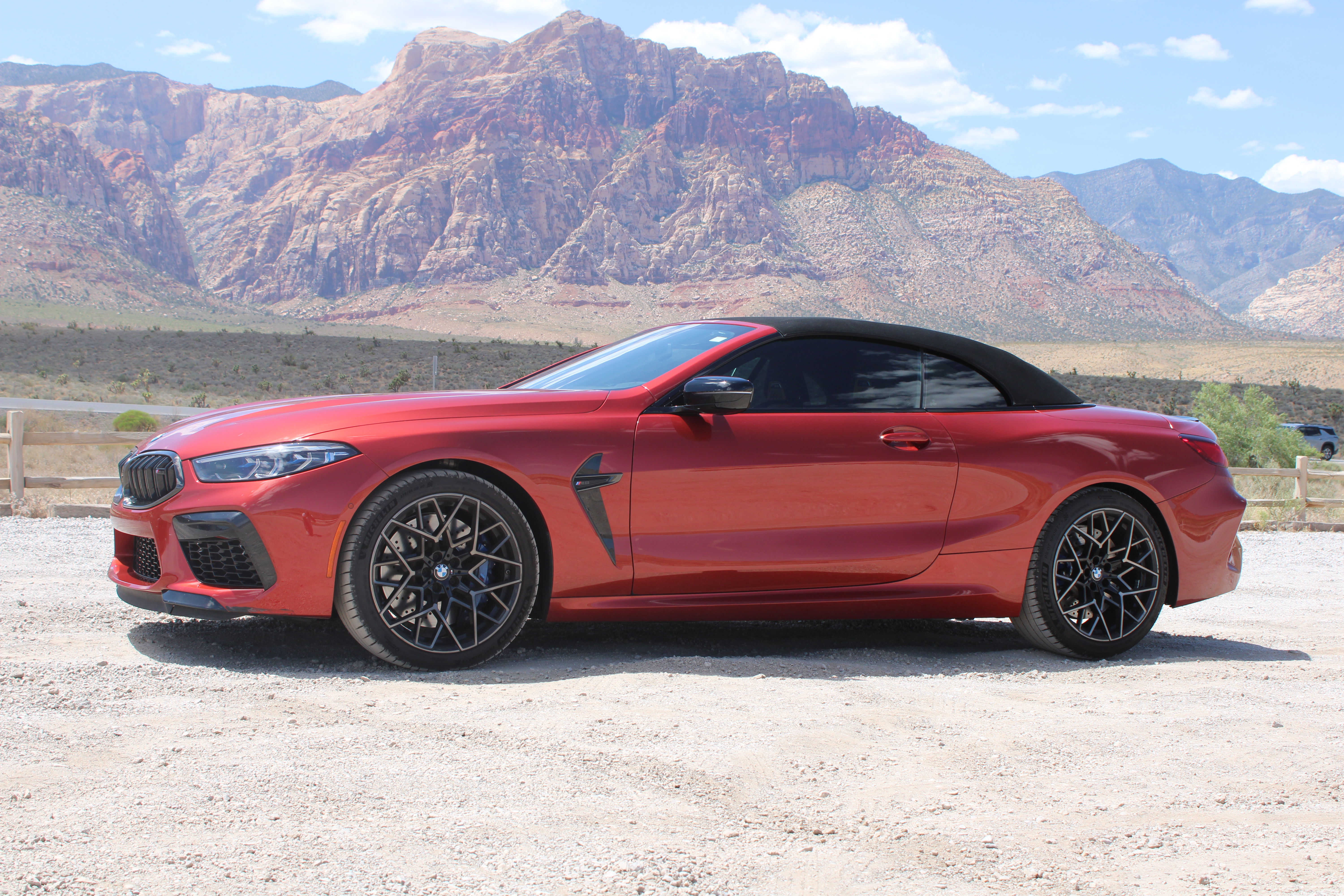 2020 BMW M8 Competition in the Nevada desert